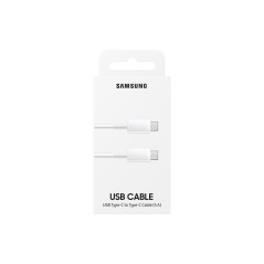 Samsung 1m USB 2.0 Type-C Cable - High-Speed White Charger Cable for Fast Data Transfer (Model: 8806090144059)
